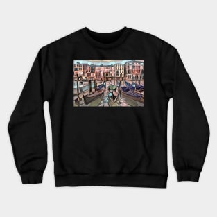 Rainy Grand Canal Venice Crewneck Sweatshirt